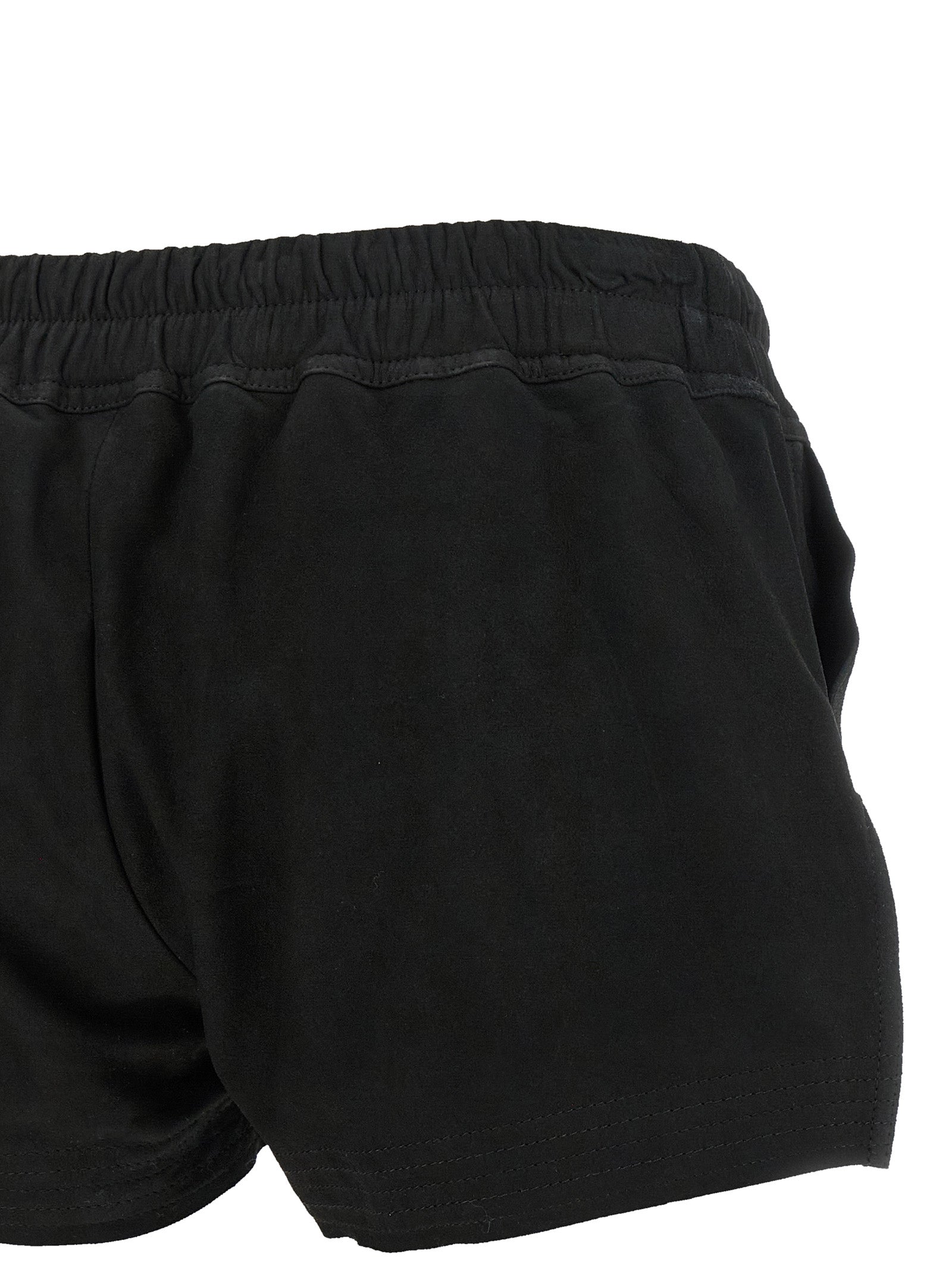 Rick Owens Schwarze Bermuda-Shorts aus Lammleder