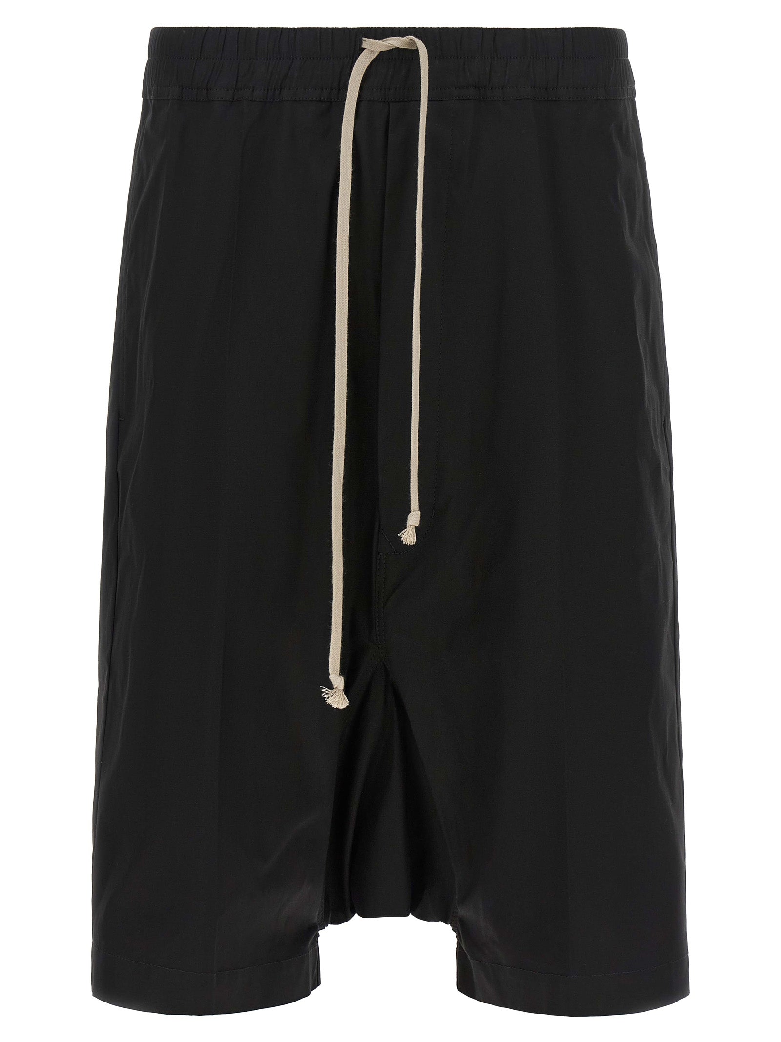 Rick Owens Schwarze Baumwoll-Bermudashorts