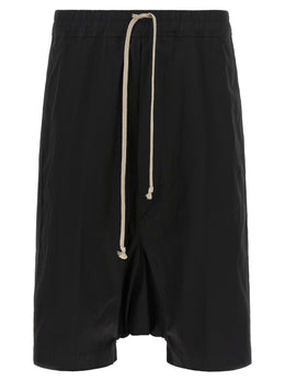 Rick Owens Schwarze Baumwoll-Bermudashorts