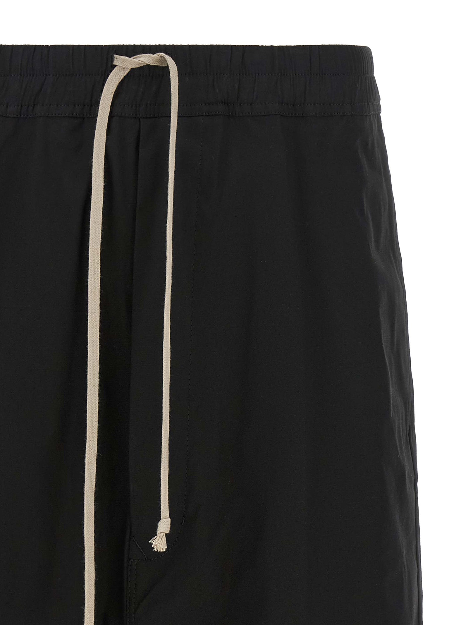 Rick Owens Schwarze Baumwoll-Bermudashorts