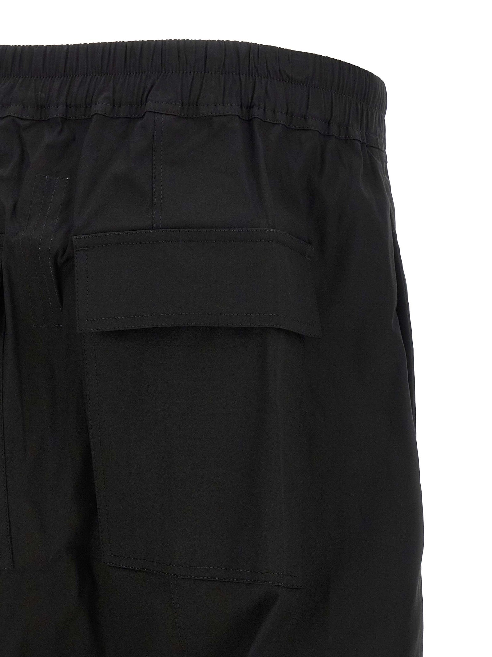 Rick Owens Schwarze Baumwoll-Bermudashorts