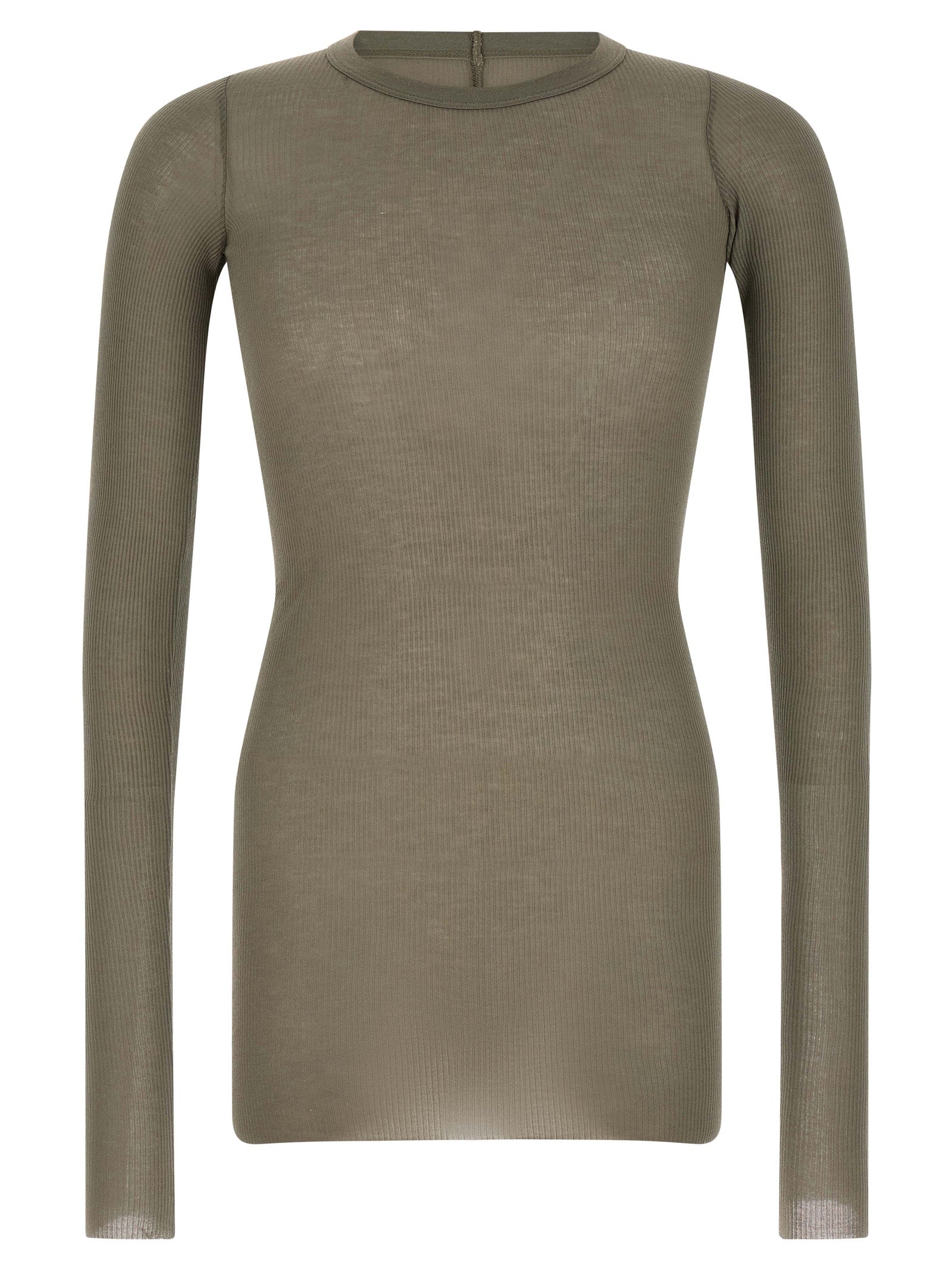 Rick Owens Graues Viskose-T-Shirt