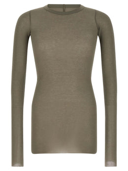 Rick Owens Graues Viskose-T-Shirt