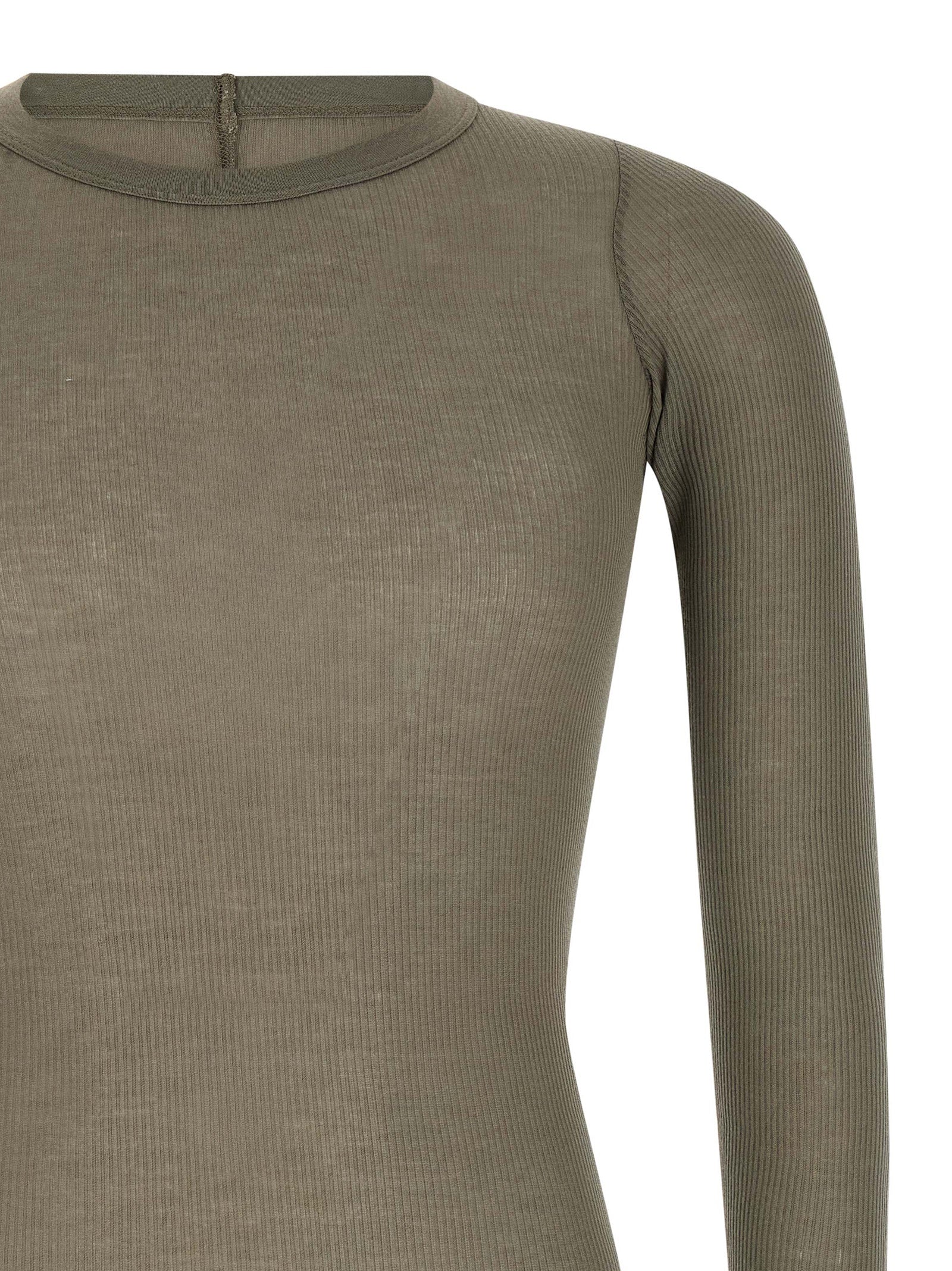Rick Owens Graues Viskose-T-Shirt