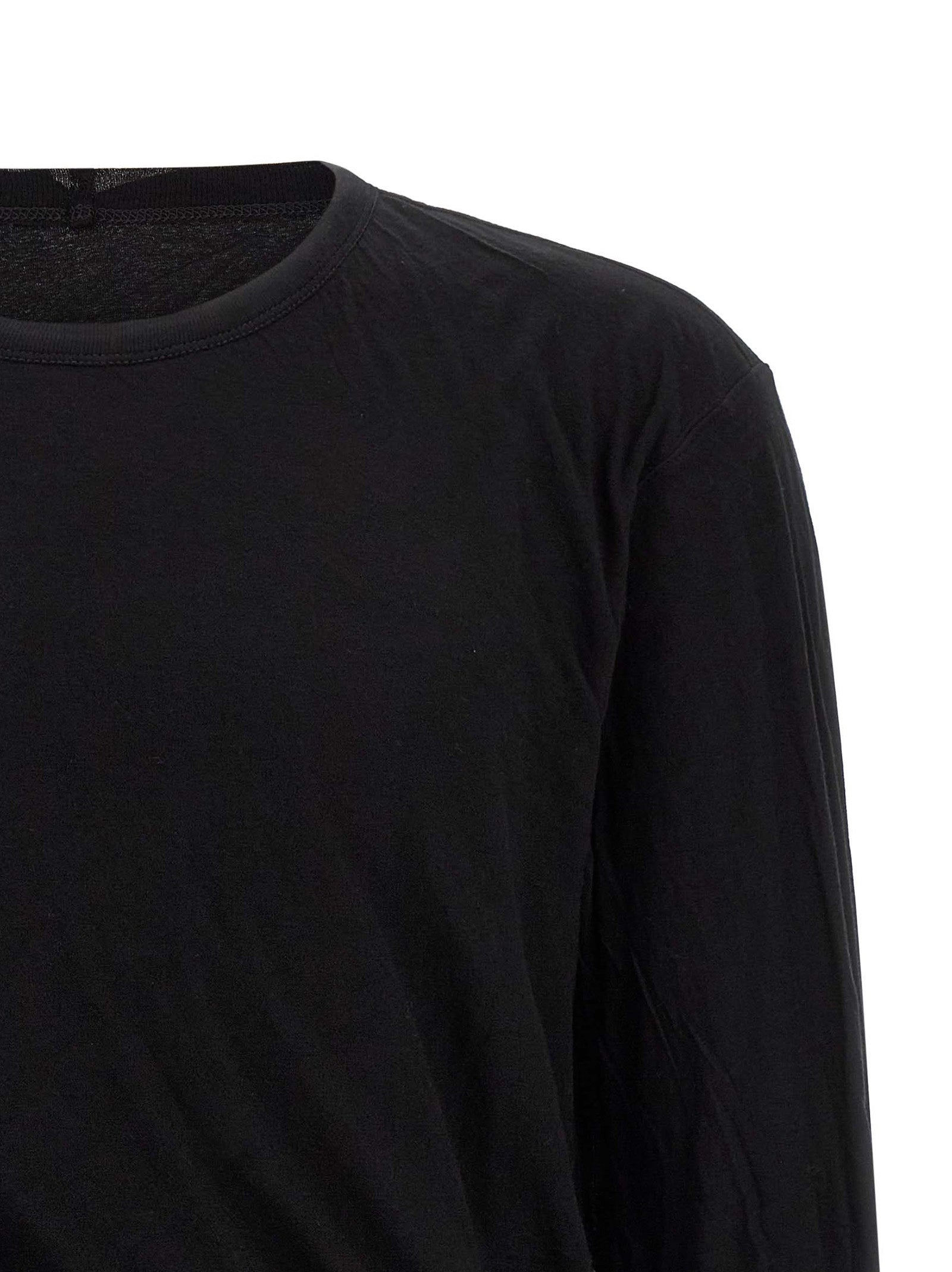 Rick Owens Schwarzes Baumwoll-T-Shirt
