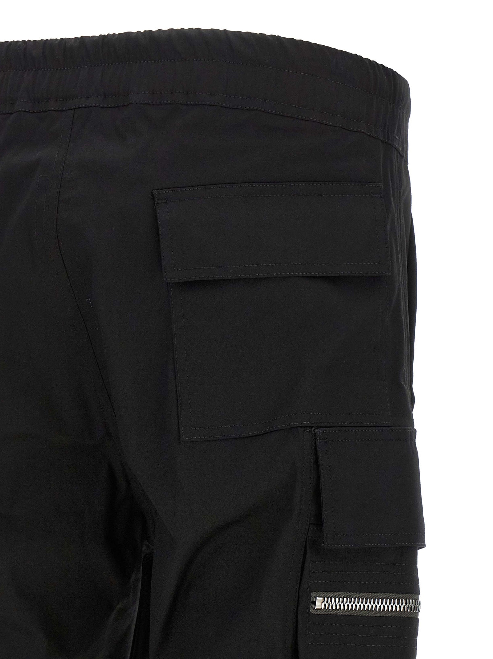 Rick Owens Schwarze Cargo-Hose aus Baumwolle