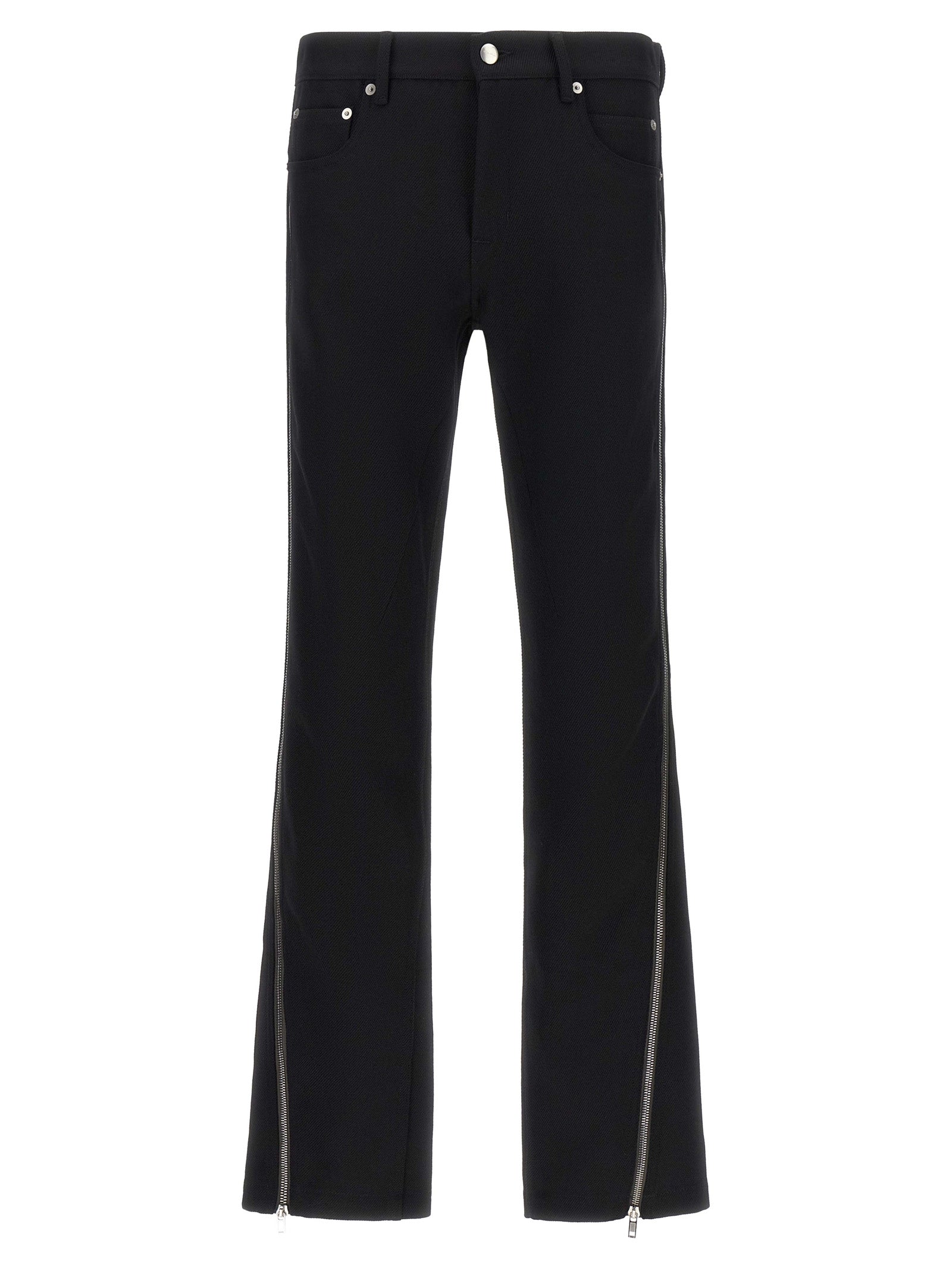 Rick Owens Schwarze Hose aus Schurwolle