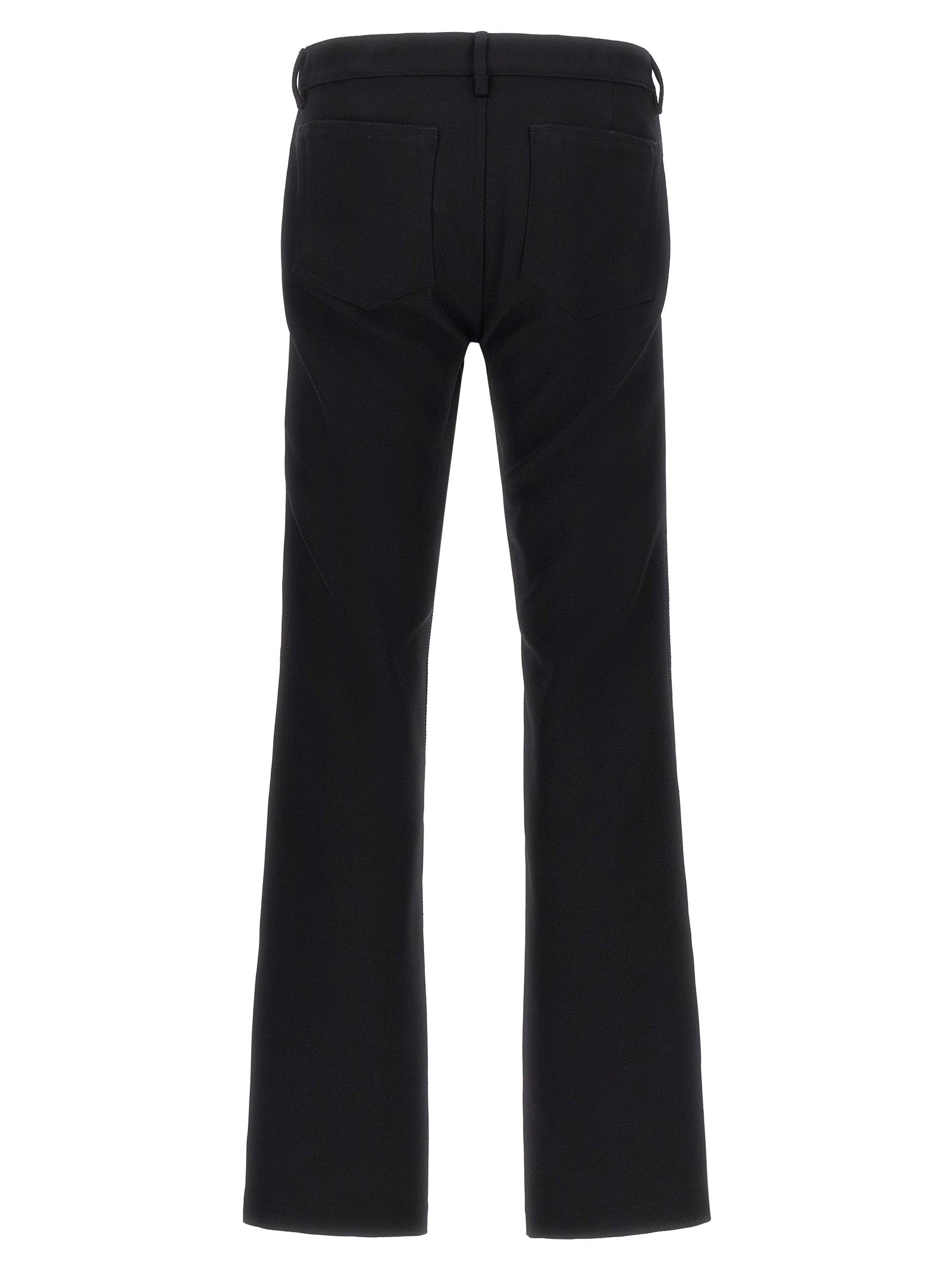 Rick Owens Schwarze Hose aus Schurwolle