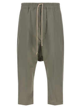 Rick Owens Graue Baumwoll-Cropped-Hose