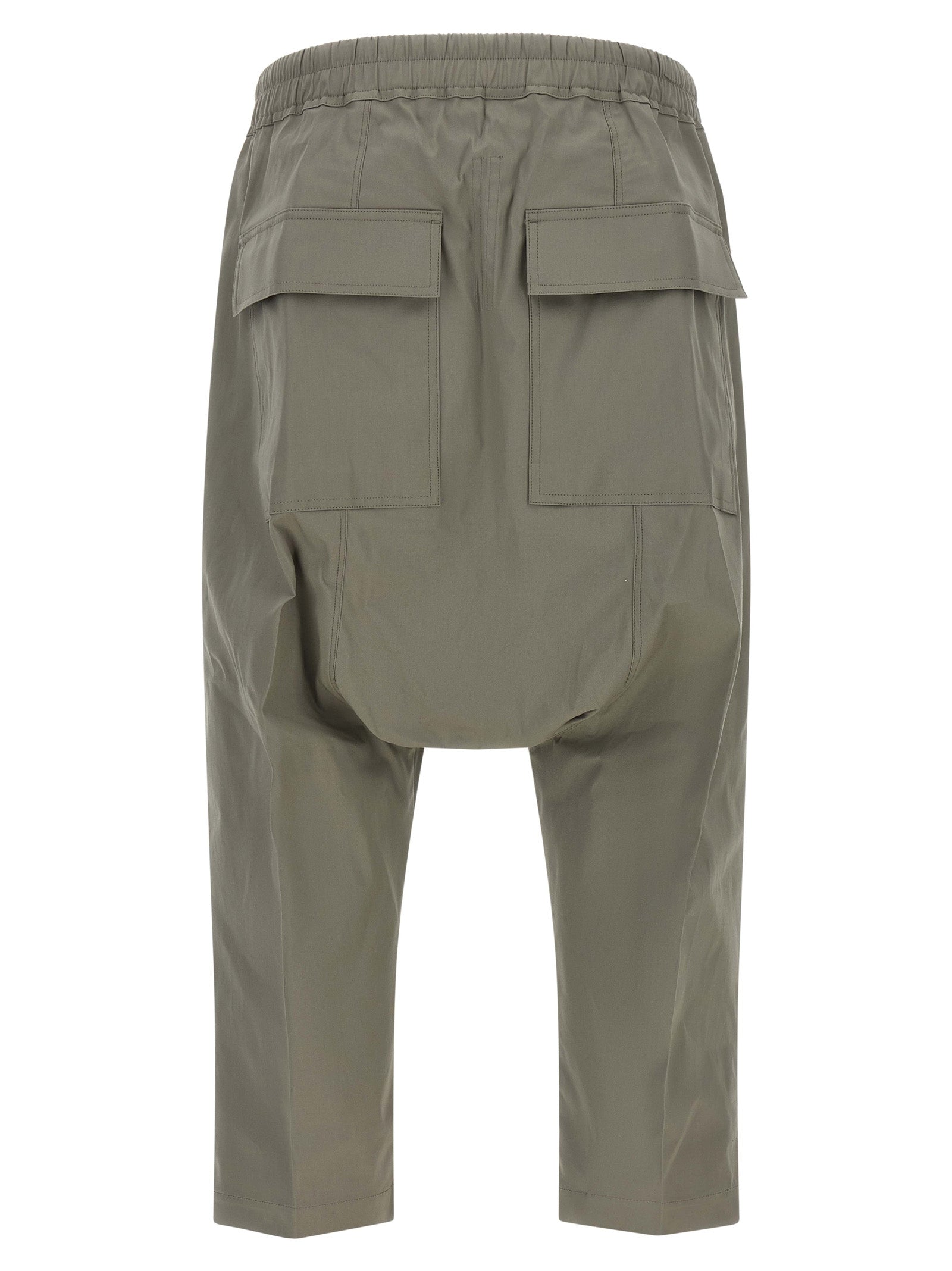 Rick Owens Graue Baumwoll-Cropped-Hose