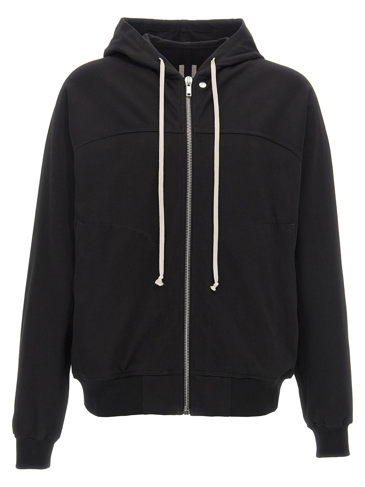 Rick Owens Schwarzer Baumwoll-Hoodie