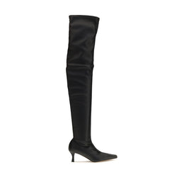 Proenza Schouler Schwarz Polyurethan Overknee-Stiefel