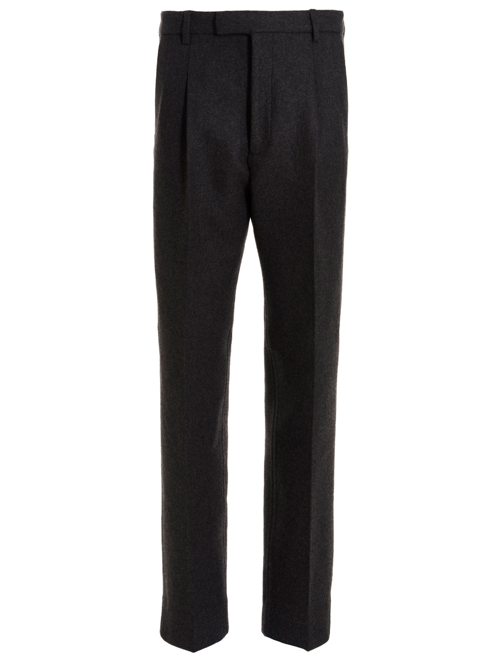 Gucci Graue Wollstoffhose