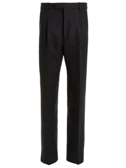 Gucci Graue Wollstoffhose