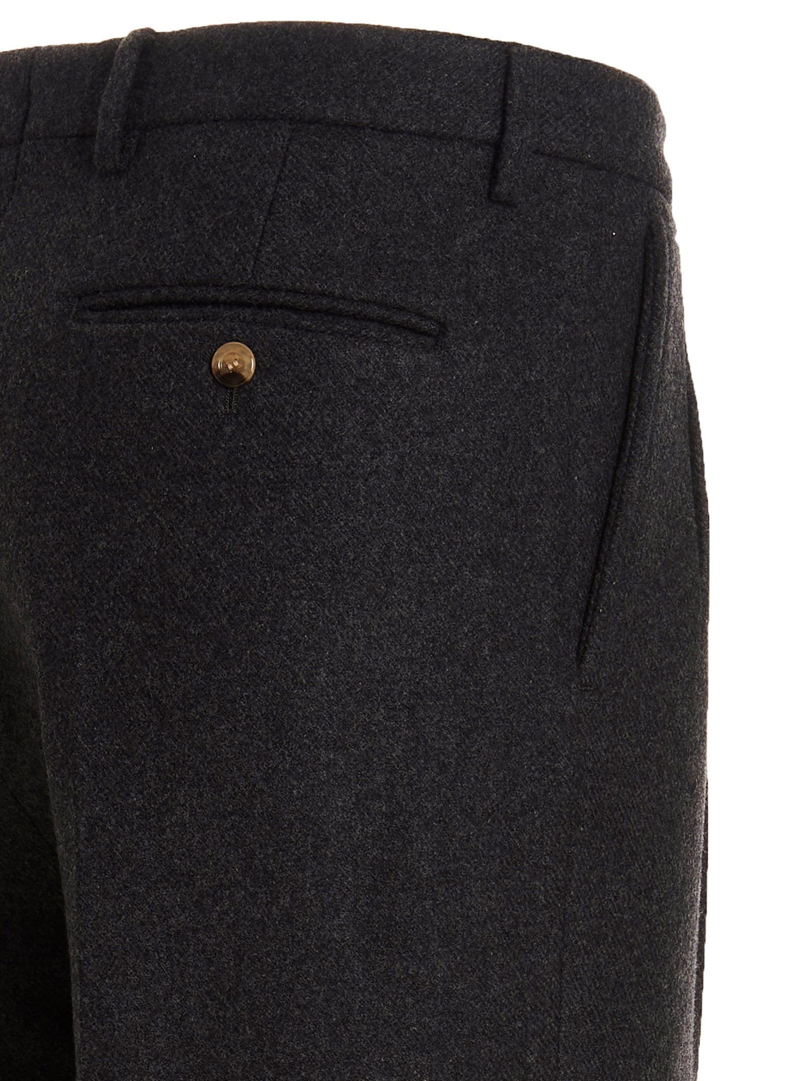 Gucci Graue Wollstoffhose