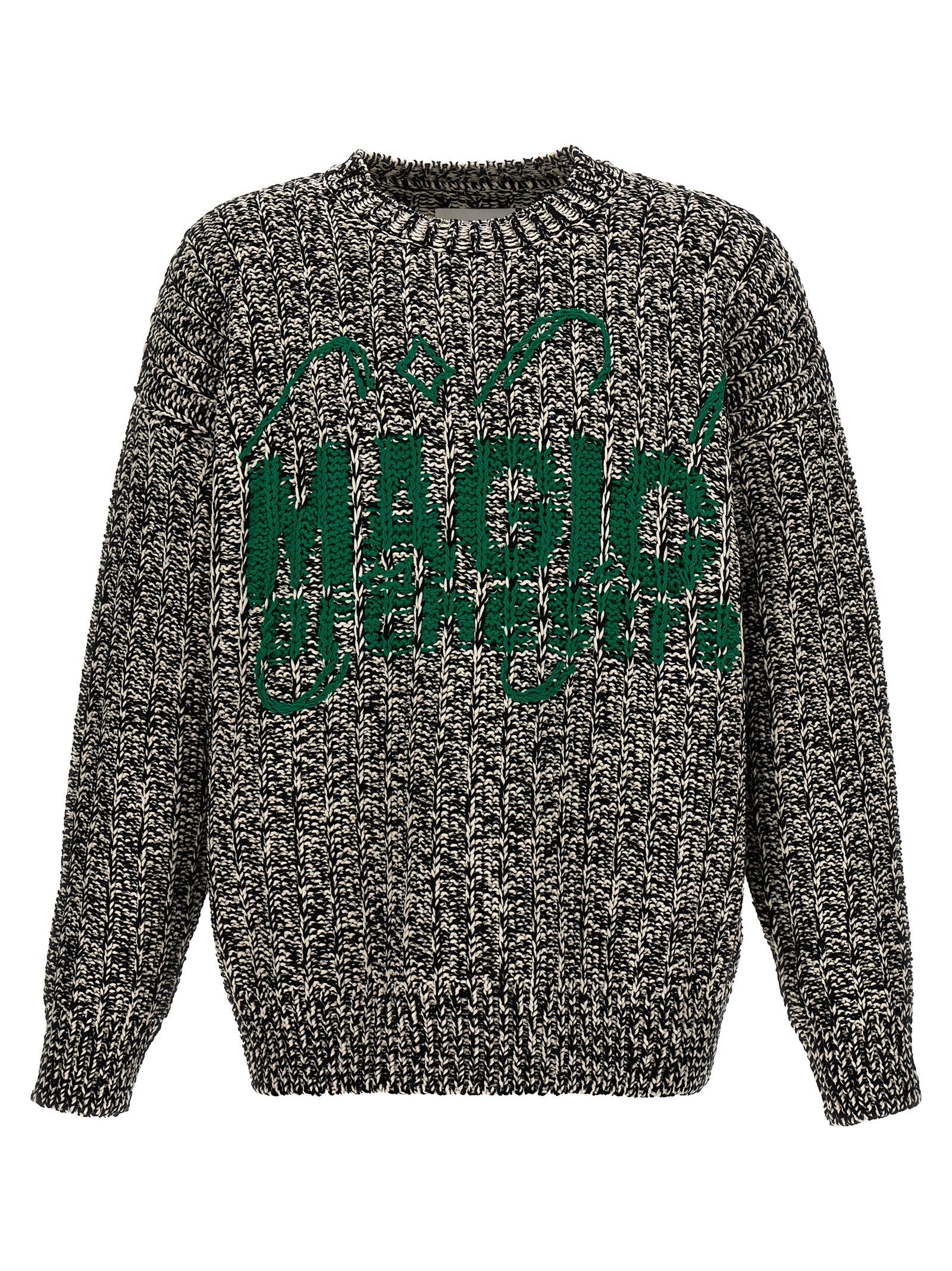 Jil Sander Mehrfarbige Wollstrickjacke