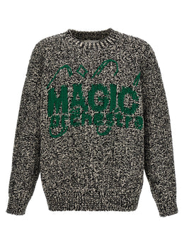 Jil Sander Mehrfarbige Wollstrickjacke