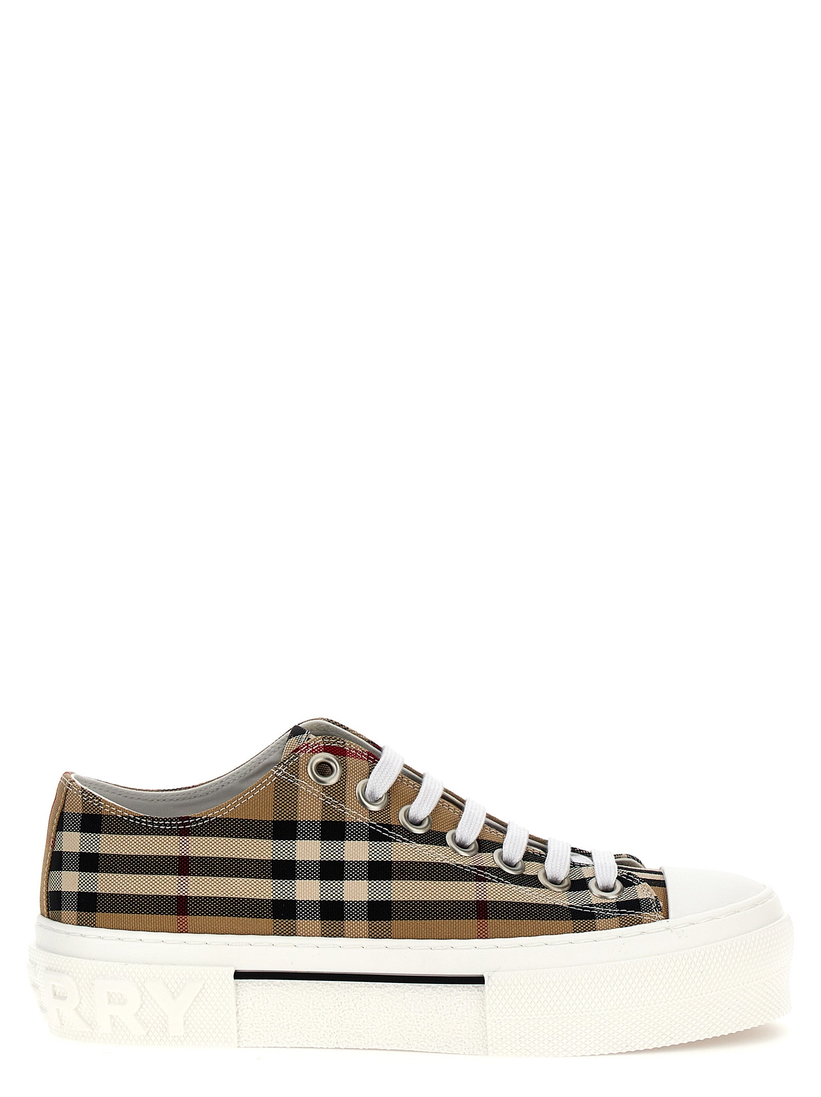 Burberry Beige Baumwoll Low-Top-Sneaker