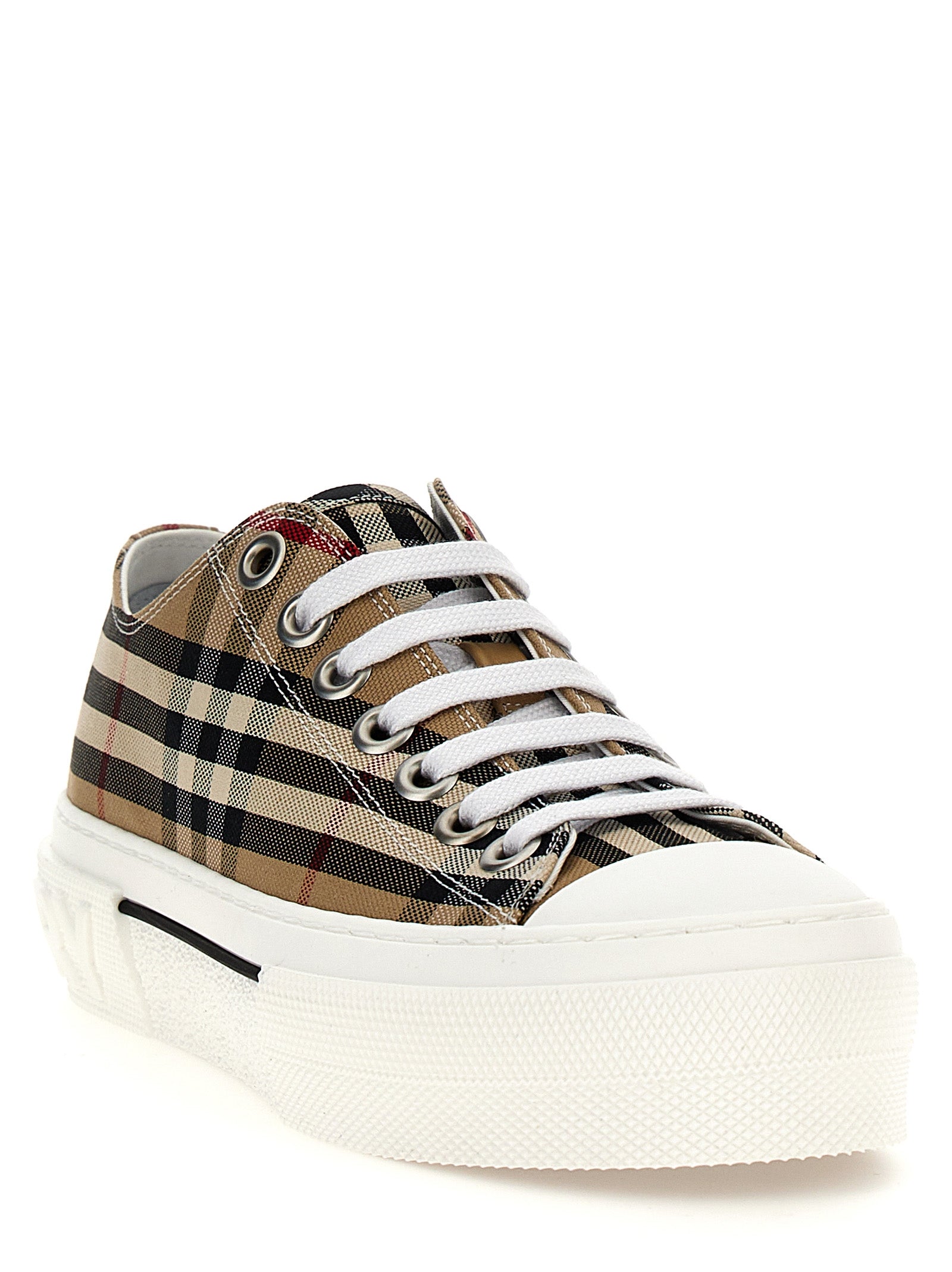 Burberry Beige Baumwoll Low-Top-Sneaker