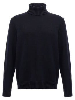 ZANONE Blauer Cardigan aus Schurwolle