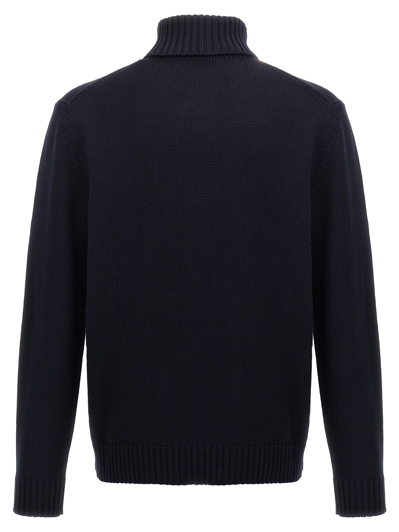 ZANONE Blauer Cardigan aus Schurwolle