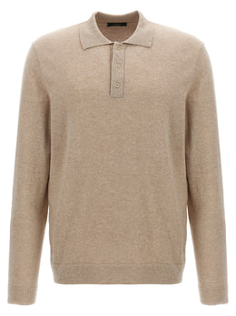 ZANONE Beige Virgin Wool Polo Shirt
