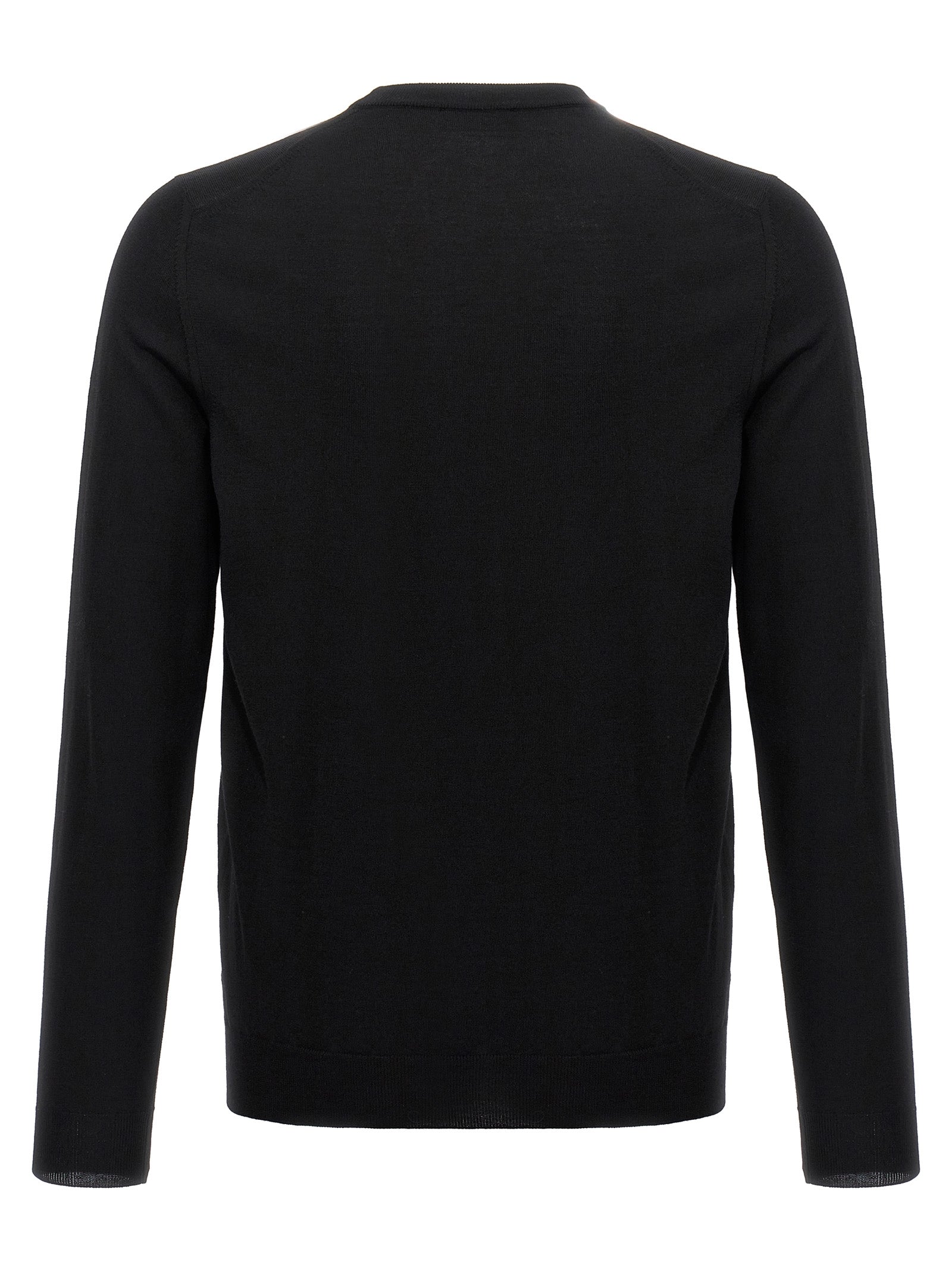 ZANONE Schwarzer Cardigan aus Schurwolle
