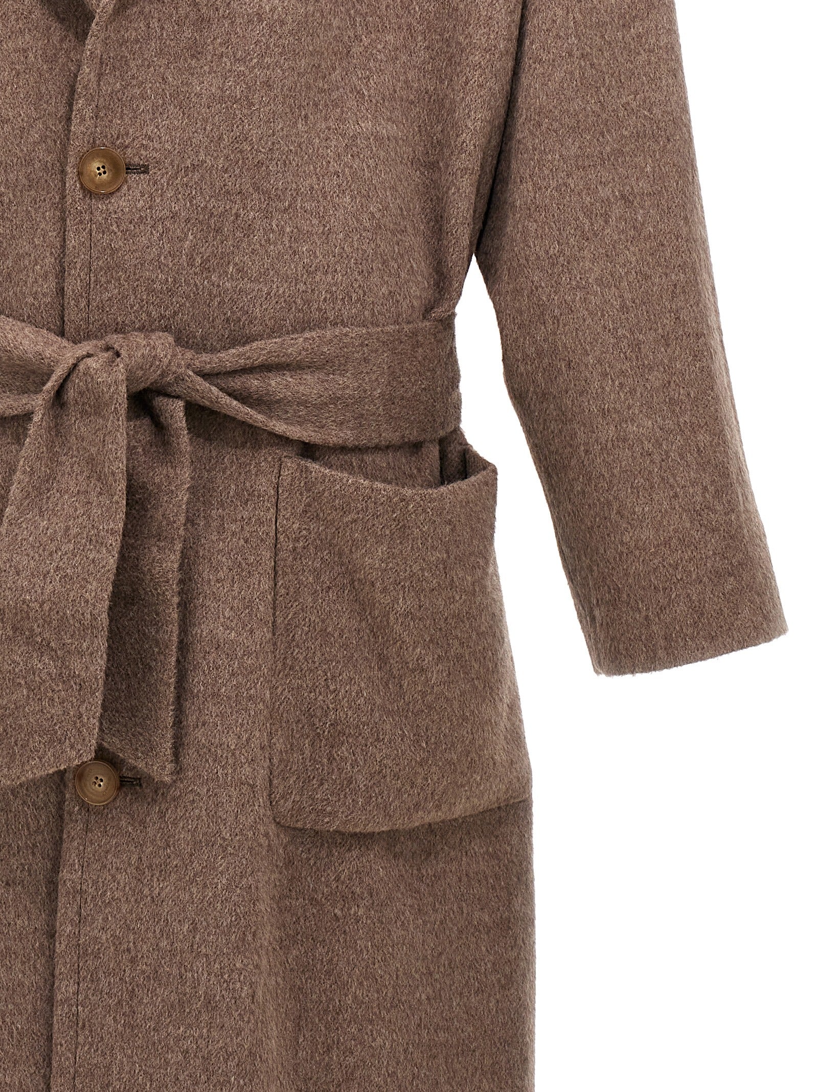 Etro Beiger Wollmantel