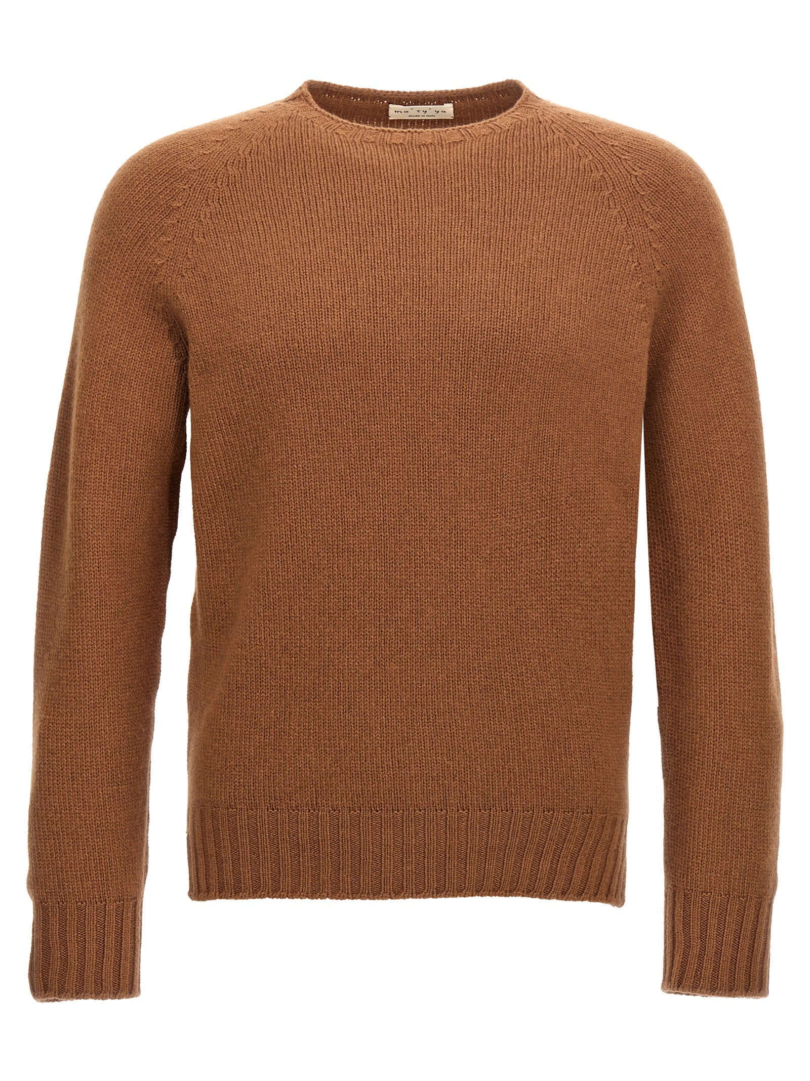 MA'RY'YA Brauner Wollcardigan