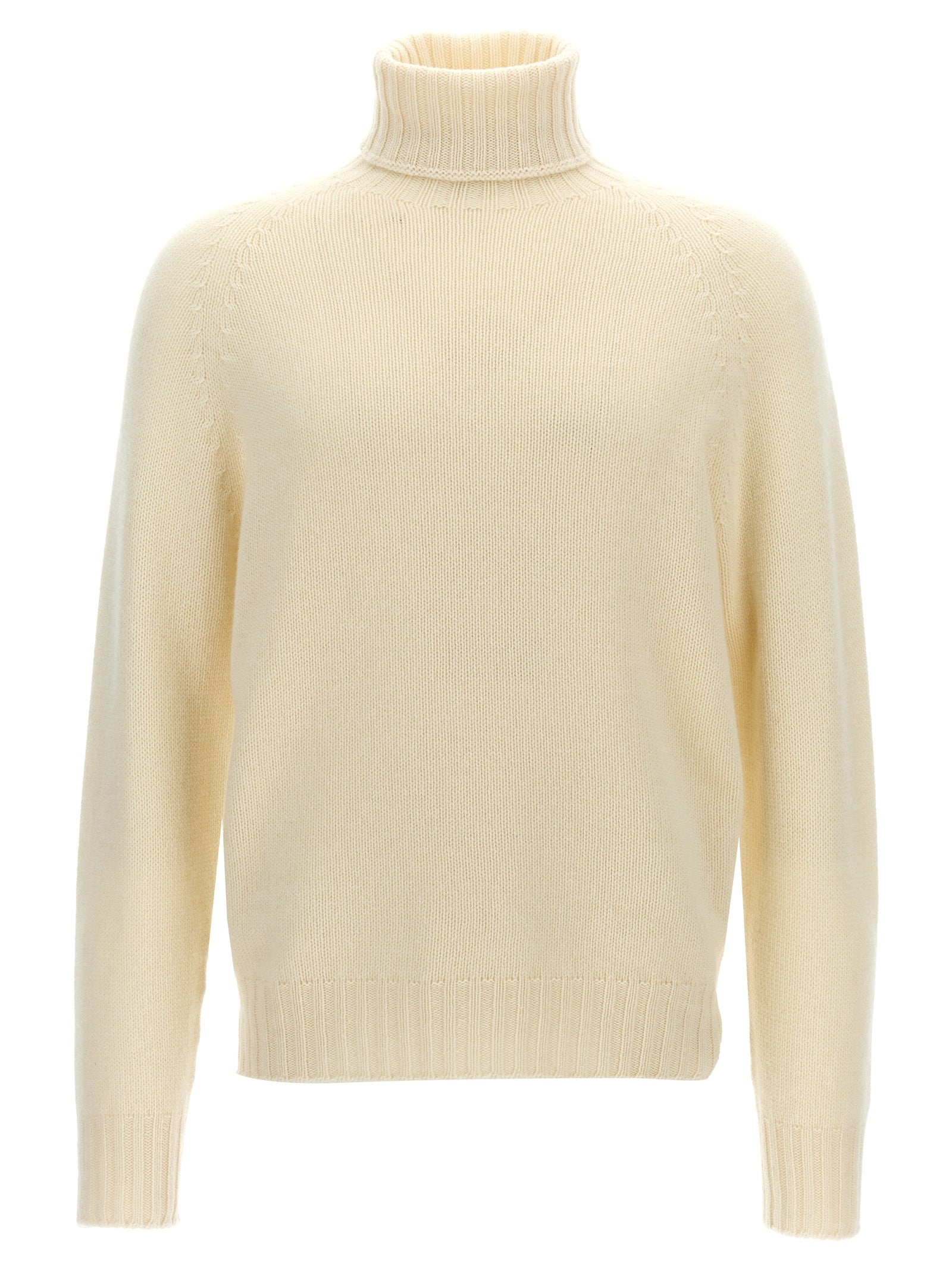 MA'RY'YA Weiße Wollstrickjacke