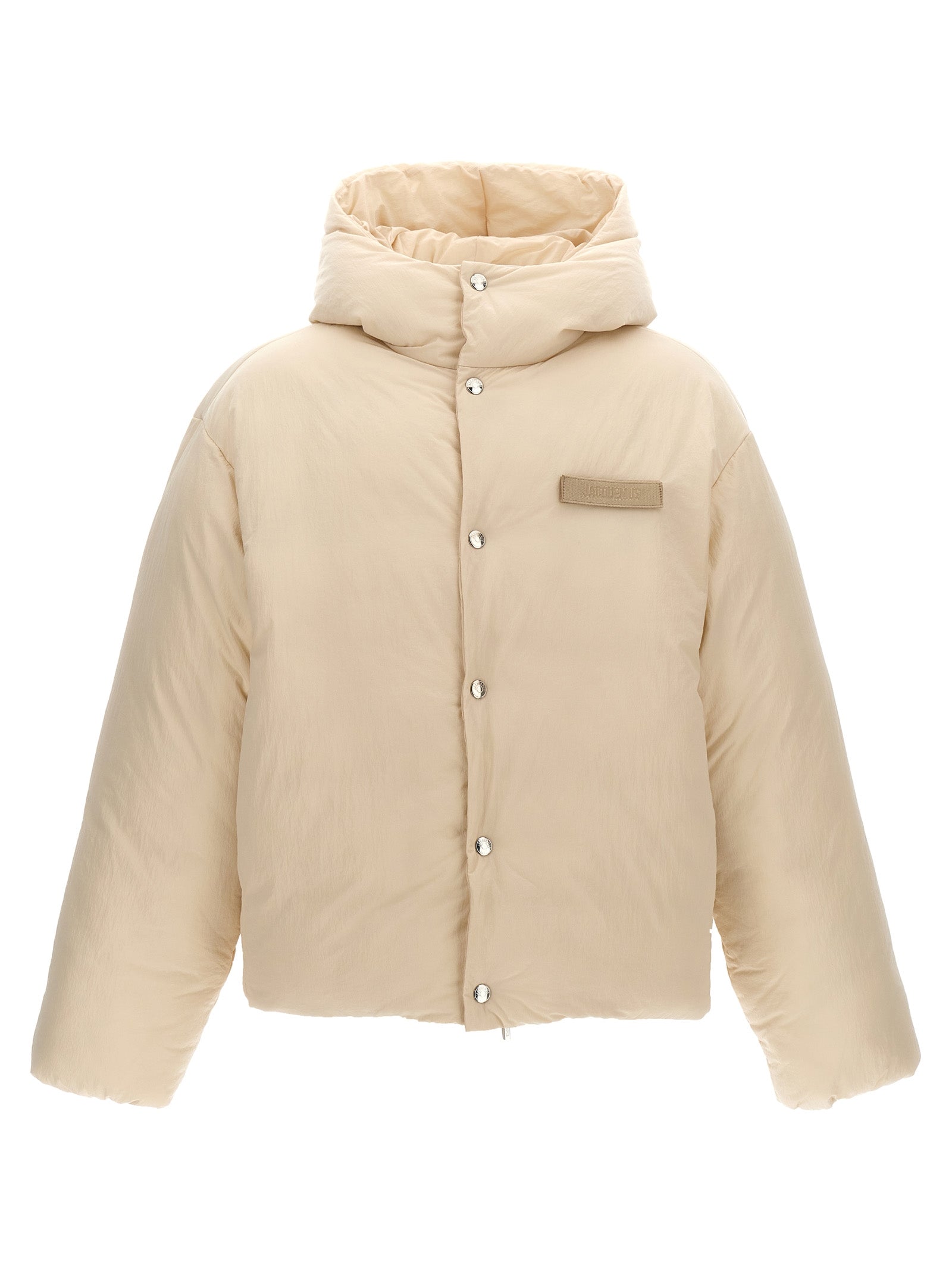 Jacquemus Weiße Polyamid-Jacke in voller Länge