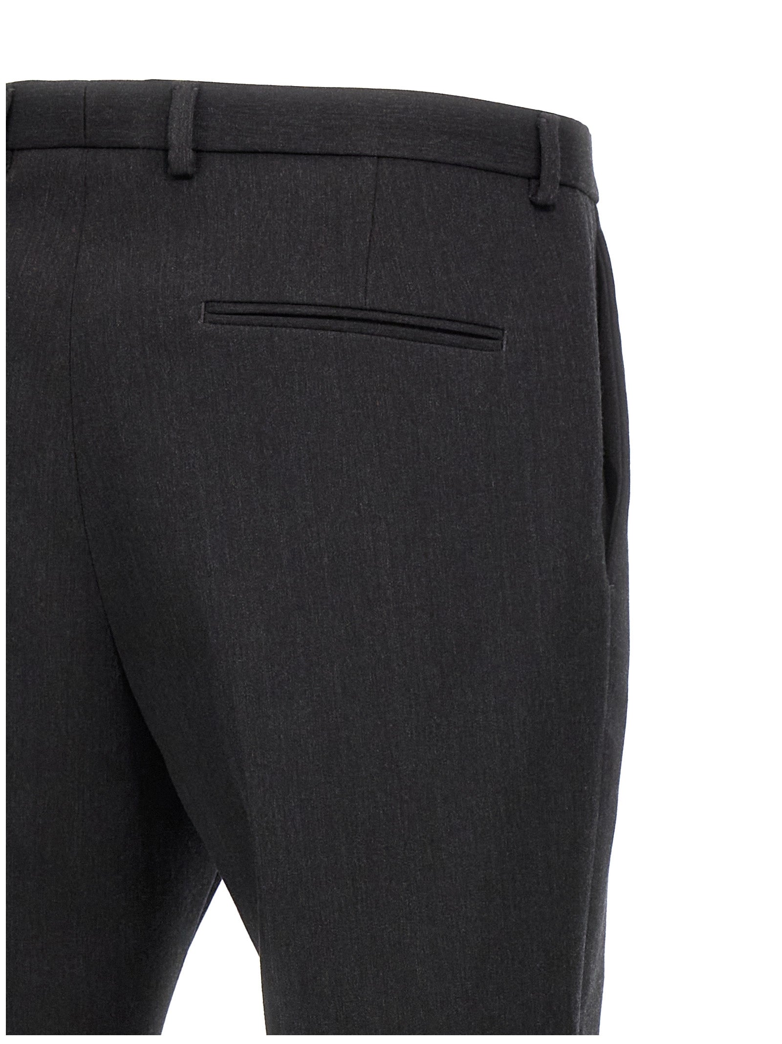 Gucci Graue Wollstoffhose