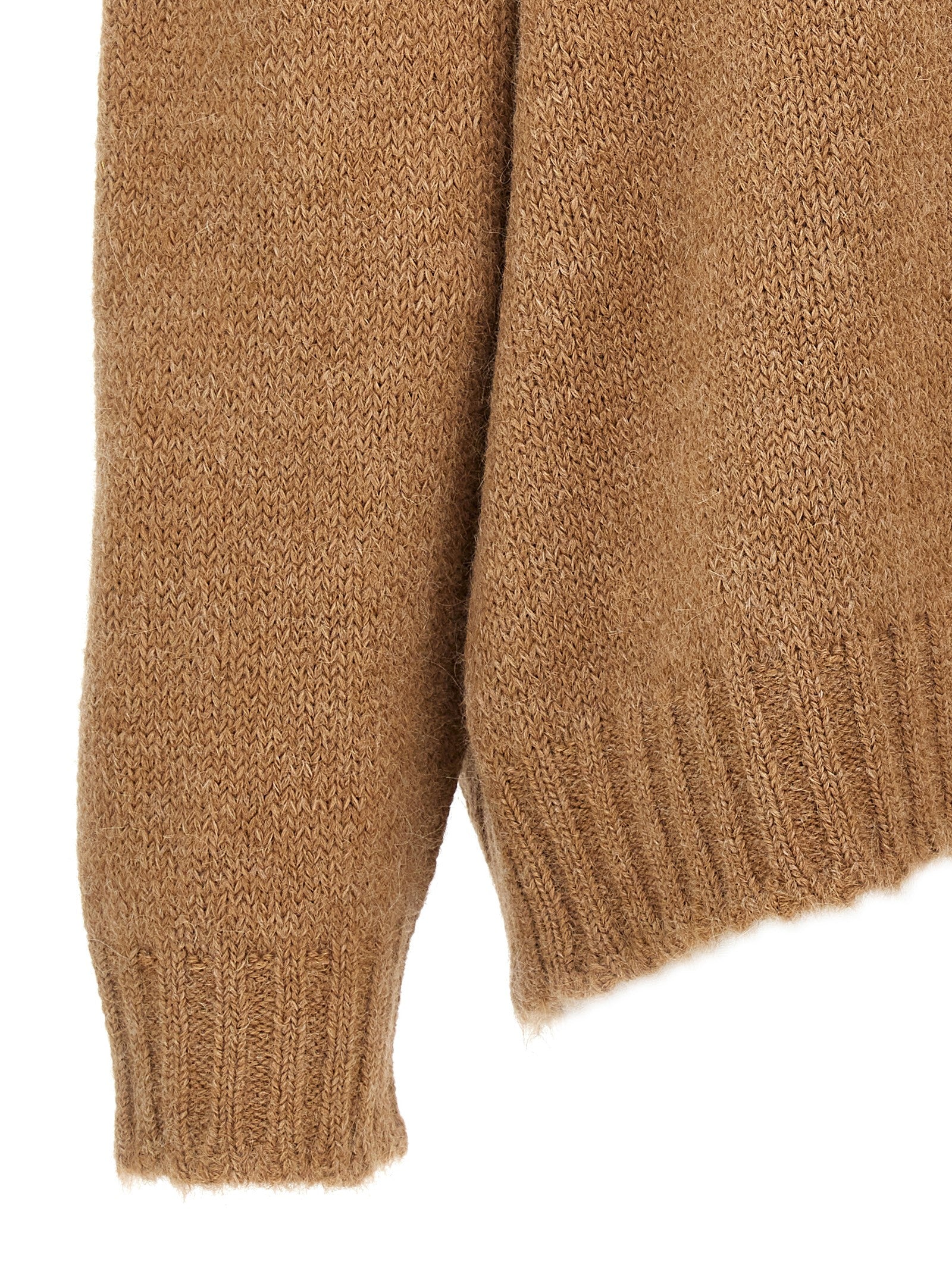 Jil Sander Beige Wollstrickjacke