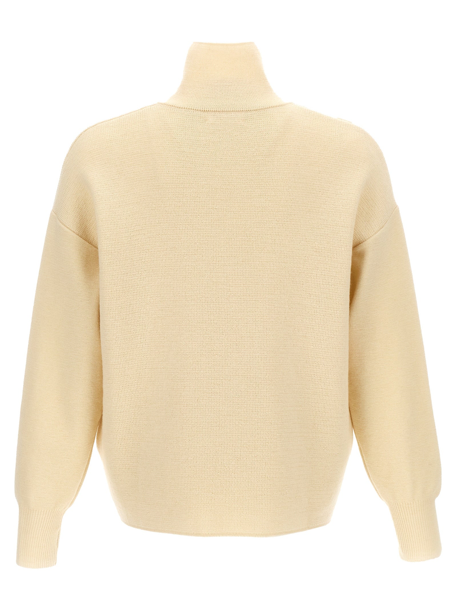MA'RY'YA Cardigan aus weißer Merinowolle