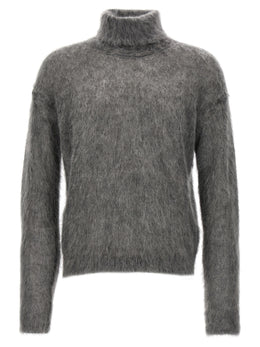 Saint Laurent Grauer Wollcardigan