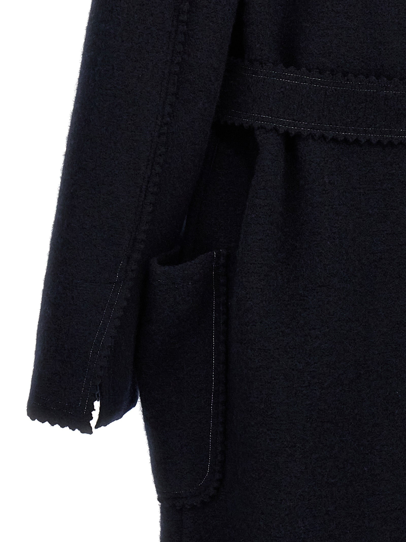 Max Mara Blauer Wollmantel