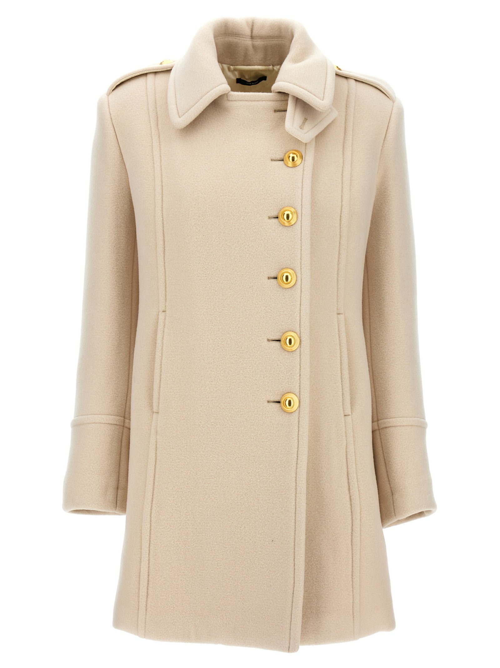 Tom Ford Weißer Wollmantel