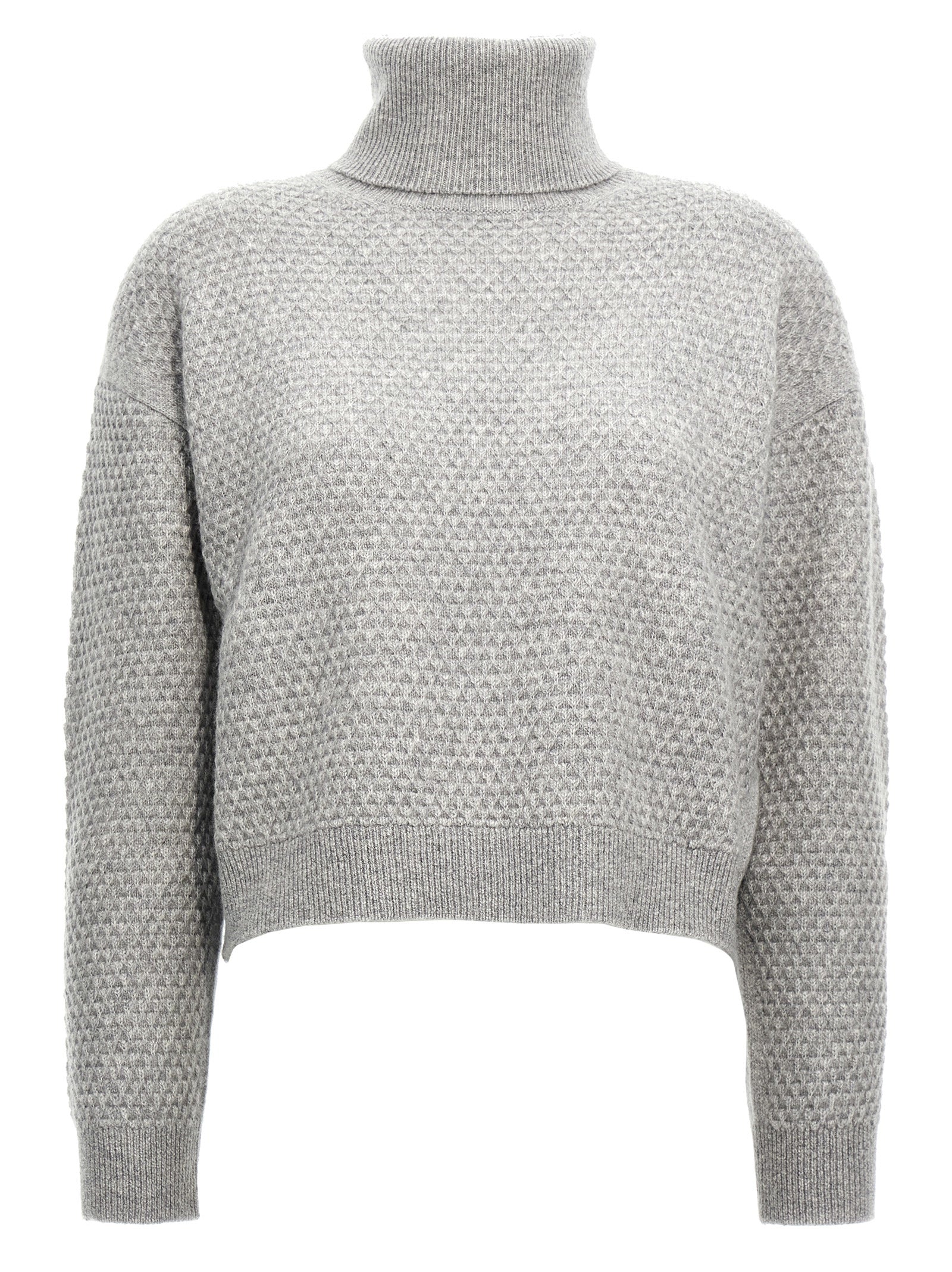 Max Mara Grauer Kaschmir-Strickjacke