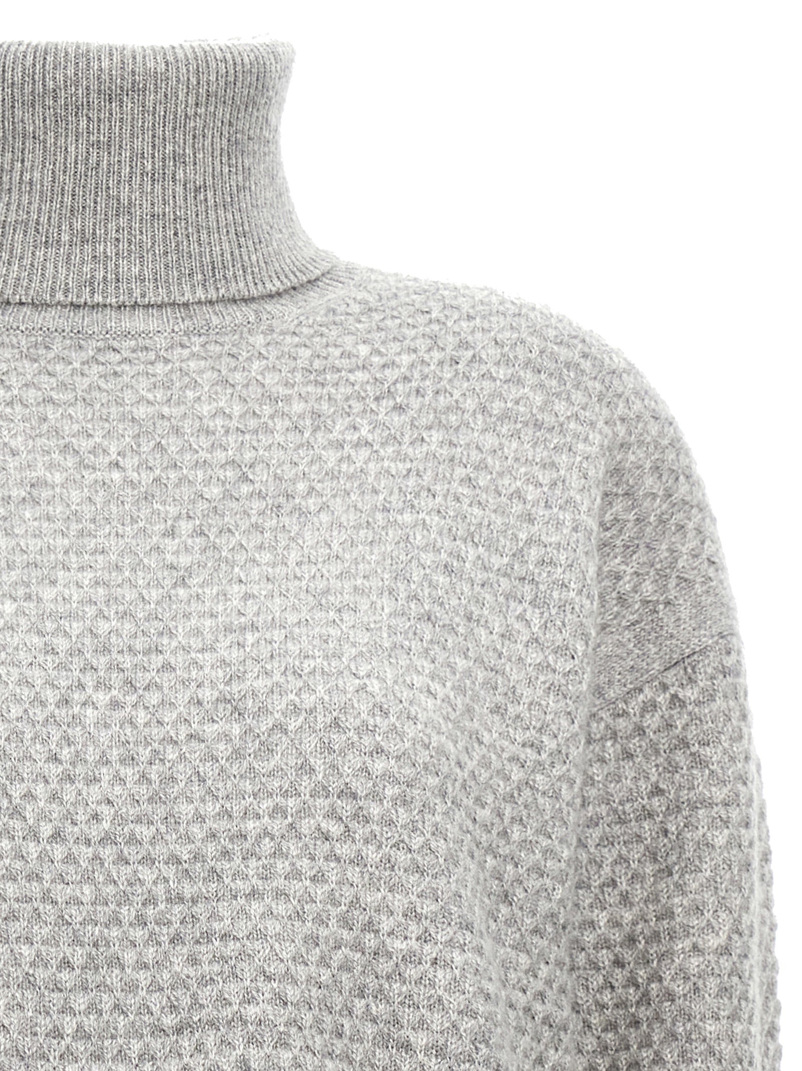 Max Mara Grauer Kaschmir-Strickjacke