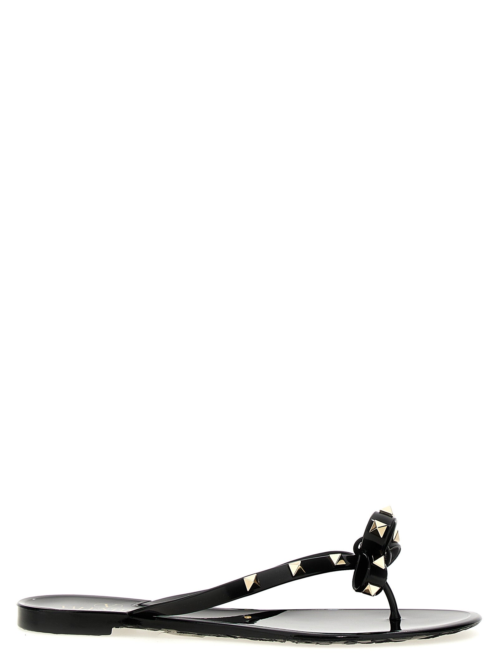 Valentino Garavani Schwarze PVC-Slipper
