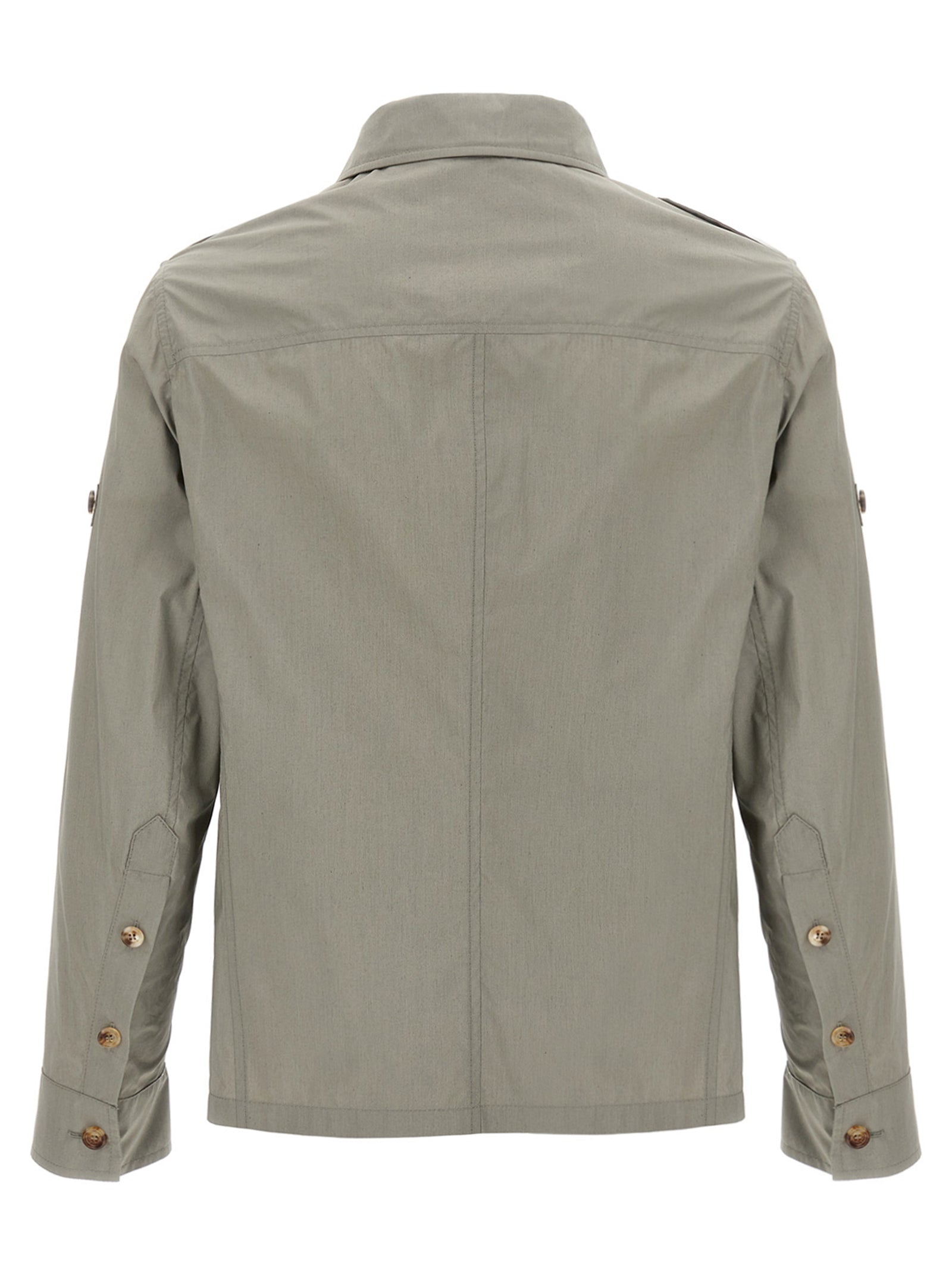 Brunello Cucinelli Zweifarbige Baumwoll-Shell-Jacke
