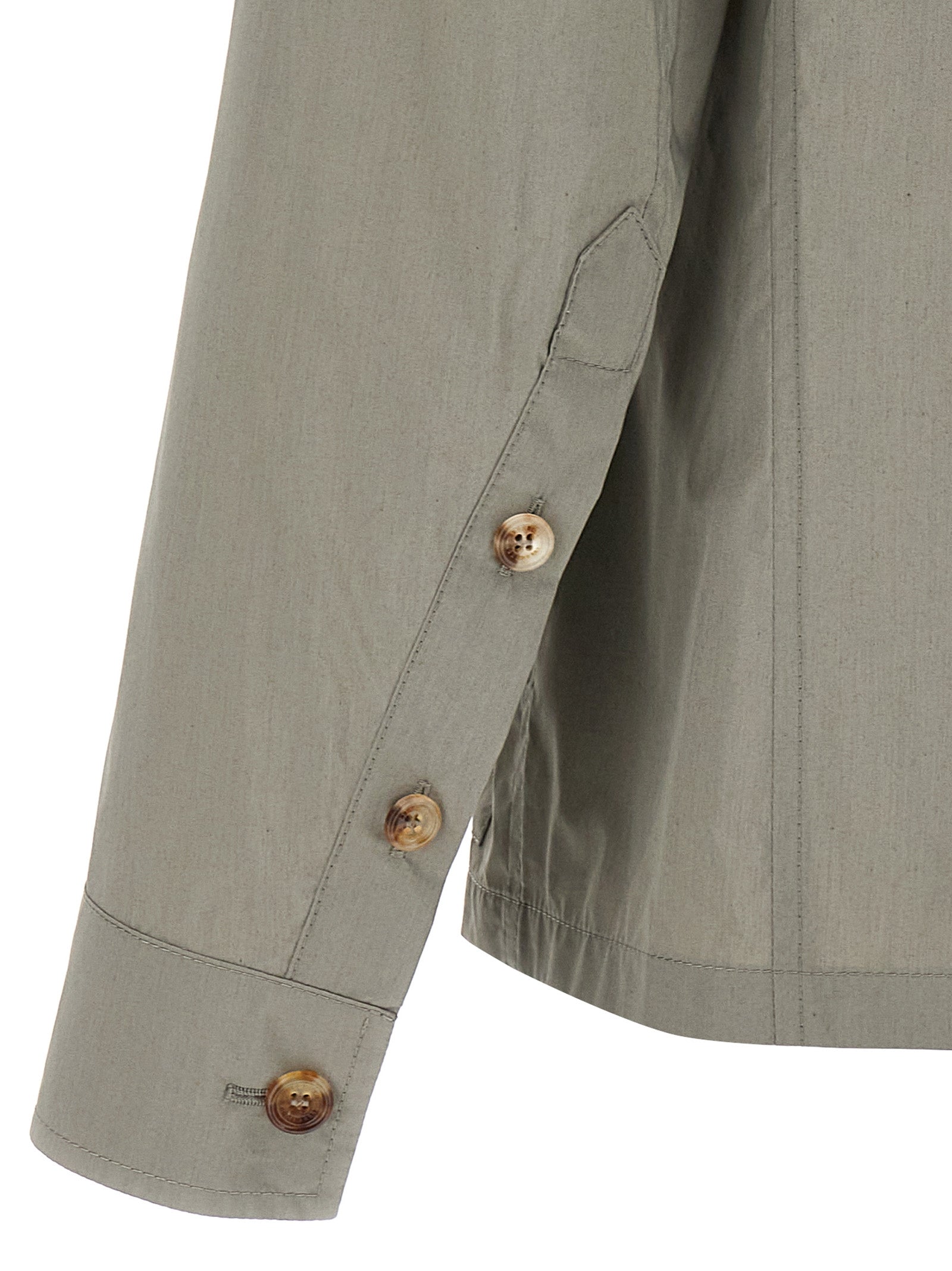 Brunello Cucinelli Zweifarbige Baumwoll-Shell-Jacke