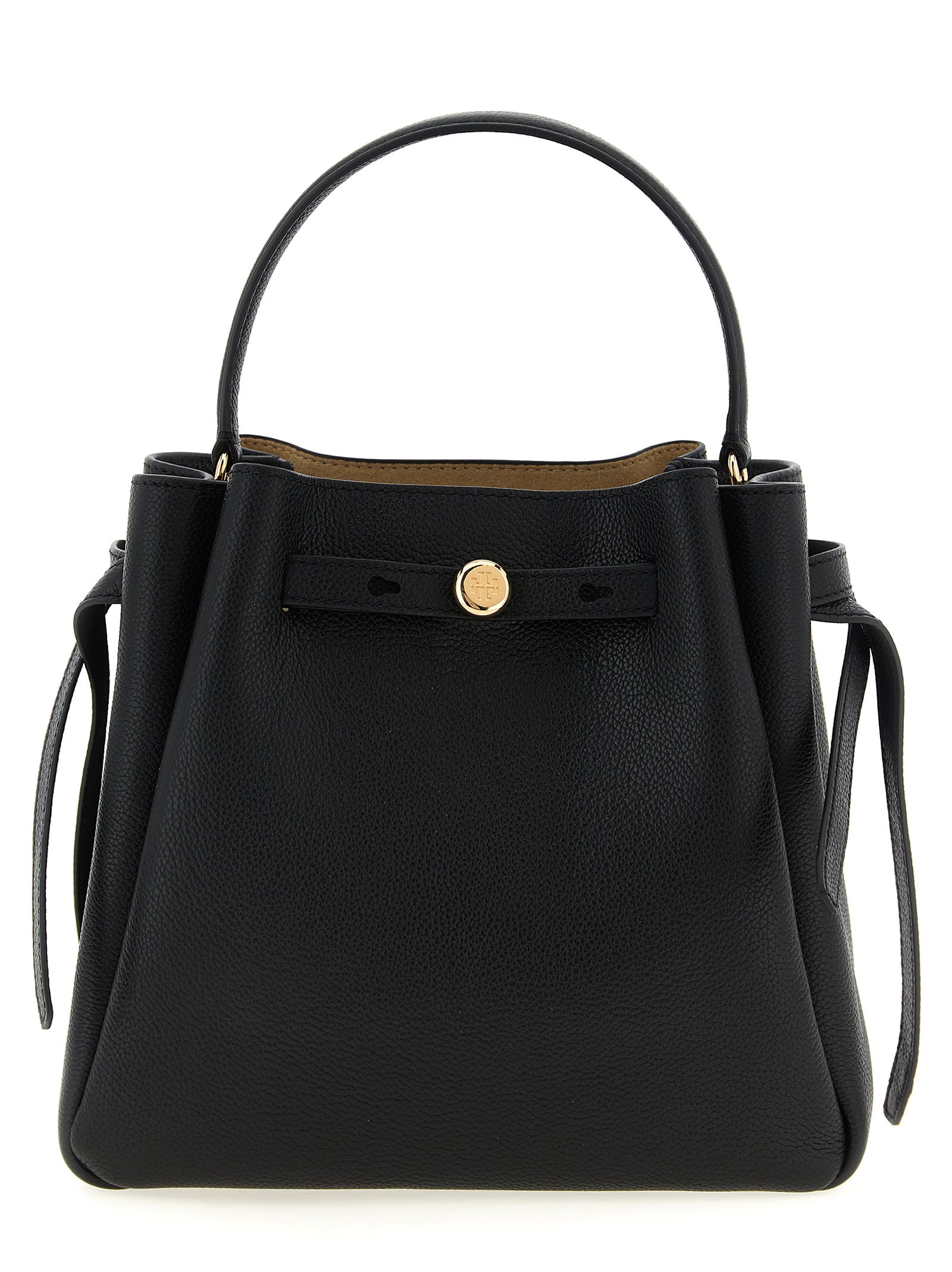 Tory Burch Schwarze Kalbsleder-Handtasche