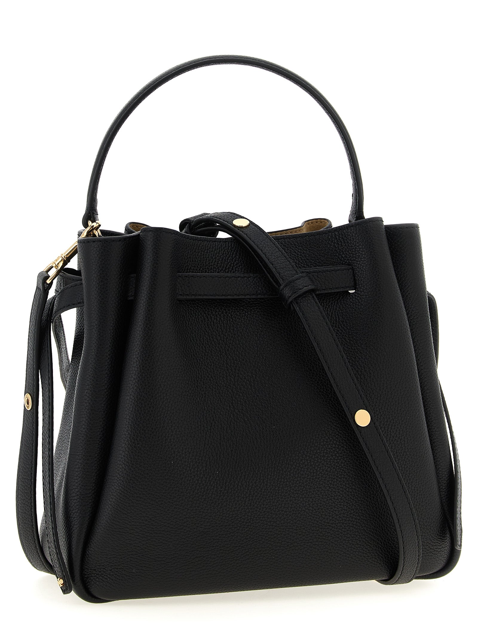 Tory Burch Schwarze Kalbsleder-Handtasche