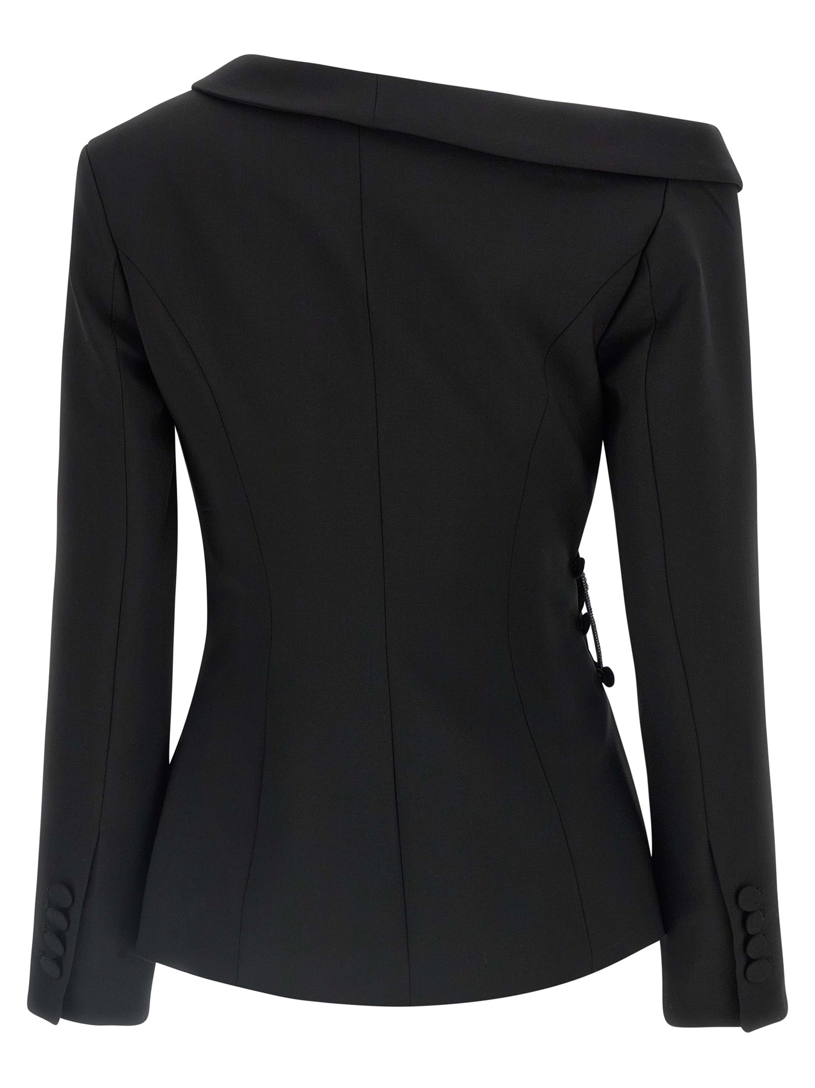 Giuseppe Di Morabito Schwarzer Blazer aus reiner Schurwolle