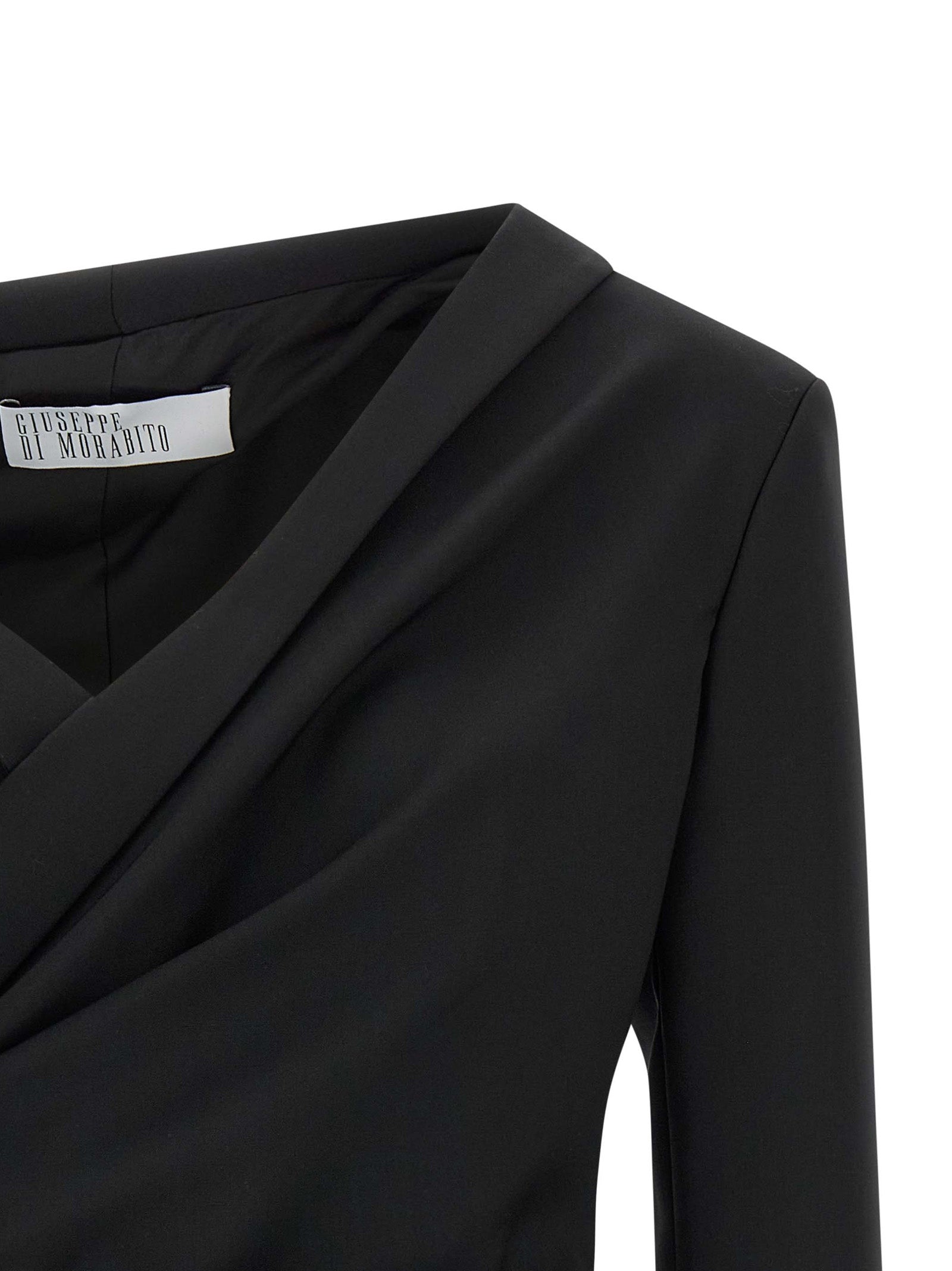 Giuseppe Di Morabito Schwarzer Blazer aus reiner Schurwolle