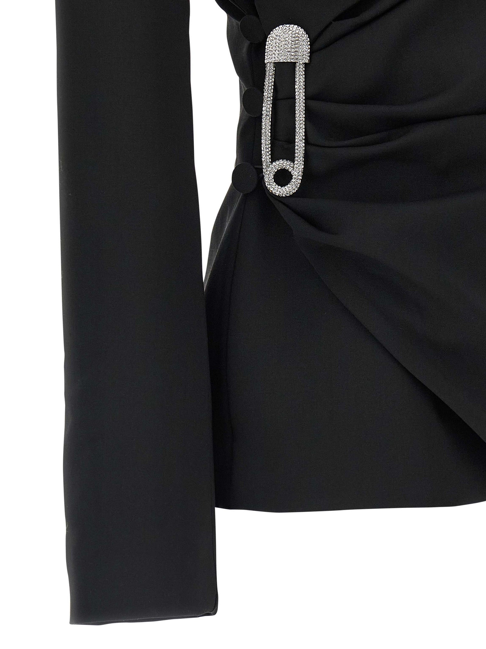 Giuseppe Di Morabito Schwarzer Blazer aus reiner Schurwolle