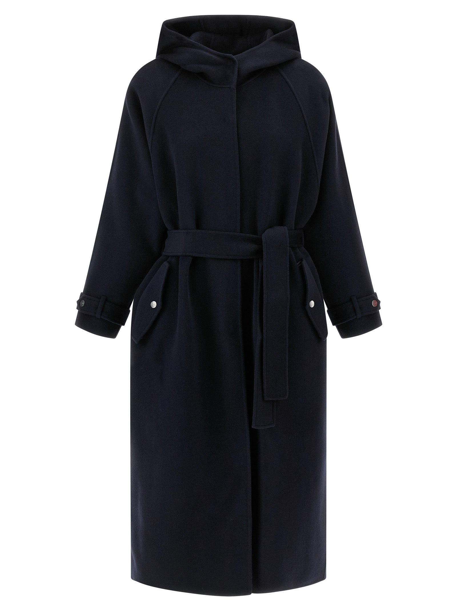PINKO Blauer Mantel aus Polyamid
