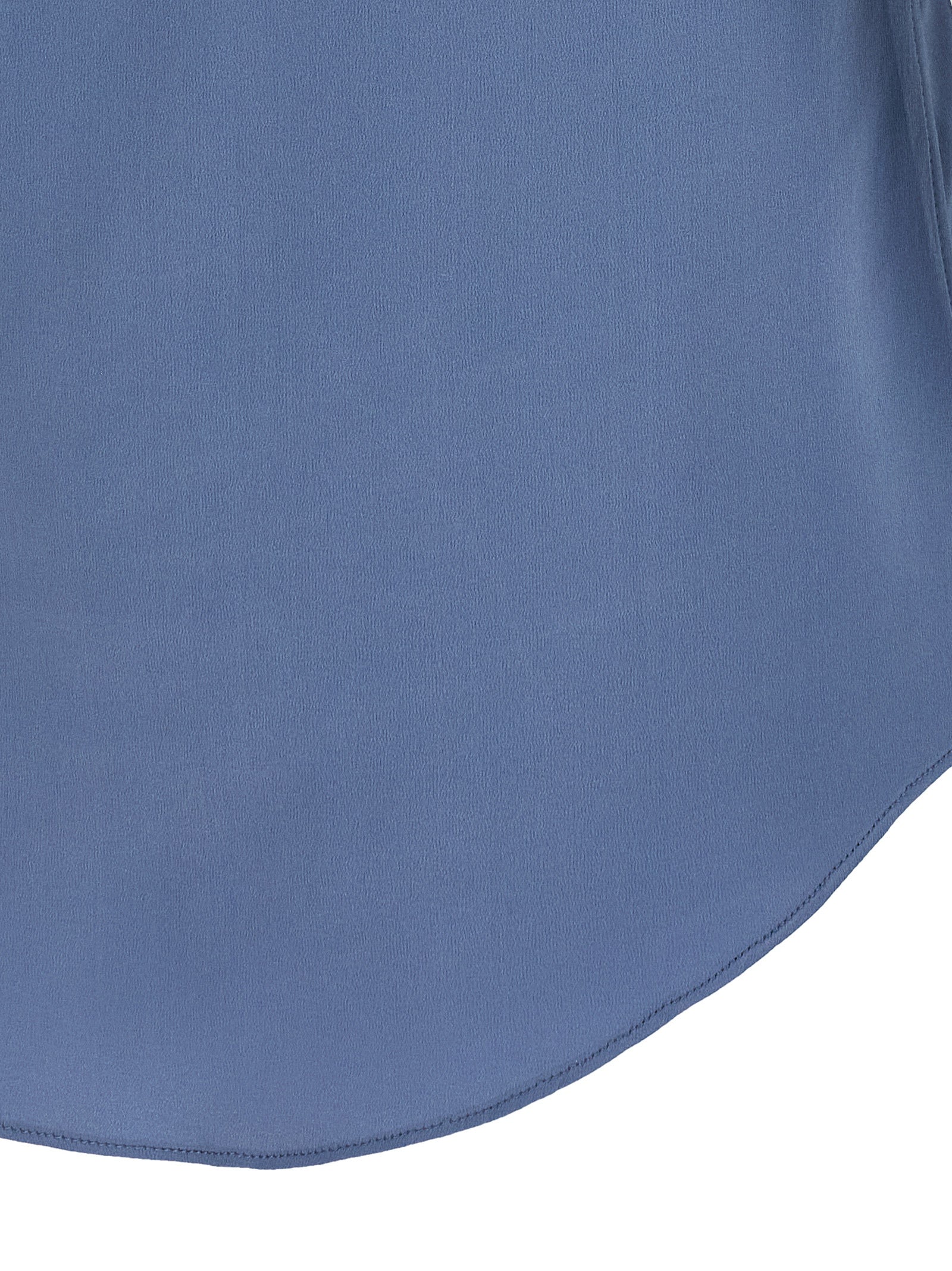 Brunello Cucinelli Ärmelloses T-Shirt aus blauer Seide