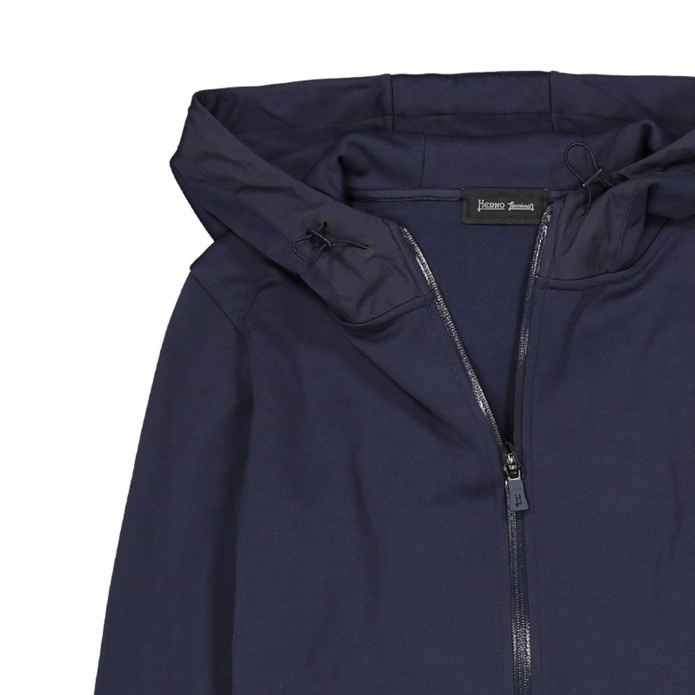 Herno Blauer Baumwoll-Sweatshirt
